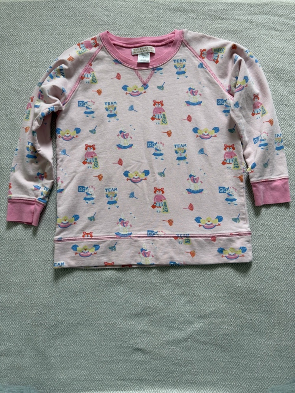 Cassidy Comfy Crewneck Size 7 T.B.B.C. Spirit Award with Hamptons Hot Pink
